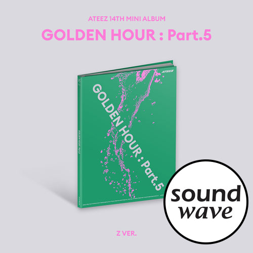 ATEEZ Golden Hour Part 5 Z version album cover official Kpop album Soundwave POB collectible