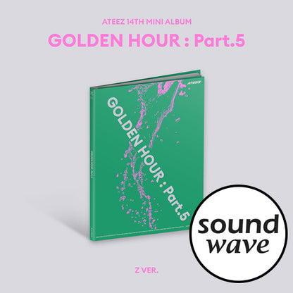 ATEEZ Golden Hour Part 5 Z version album cover official Kpop album Soundwave POB collectible