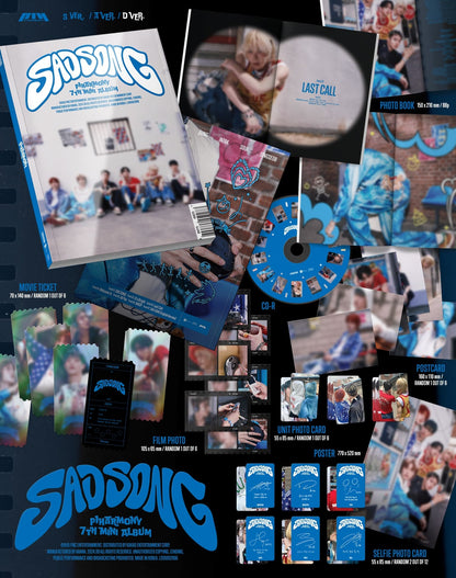 P1Harmony SAD SONG album (D Version) contents CD photobook photocards film movie ticket