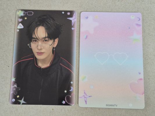 Santa BOYS ALL EYES HERE collectible photocard front and back official GMMTV PerthSanta merchandise.