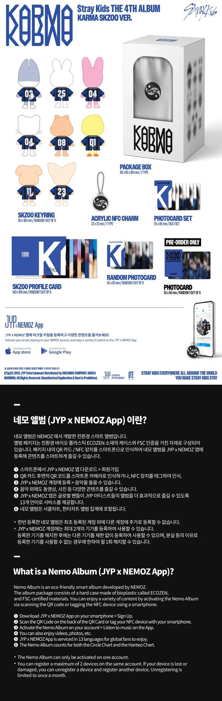 [Stray Kids] 4th Full Album [KARMA] (SKZOO Ver.) with POB.