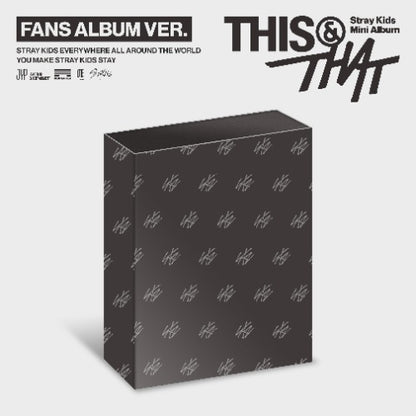 Stray Kids THIS and THAT FANS Album version official Kpop platform album preview