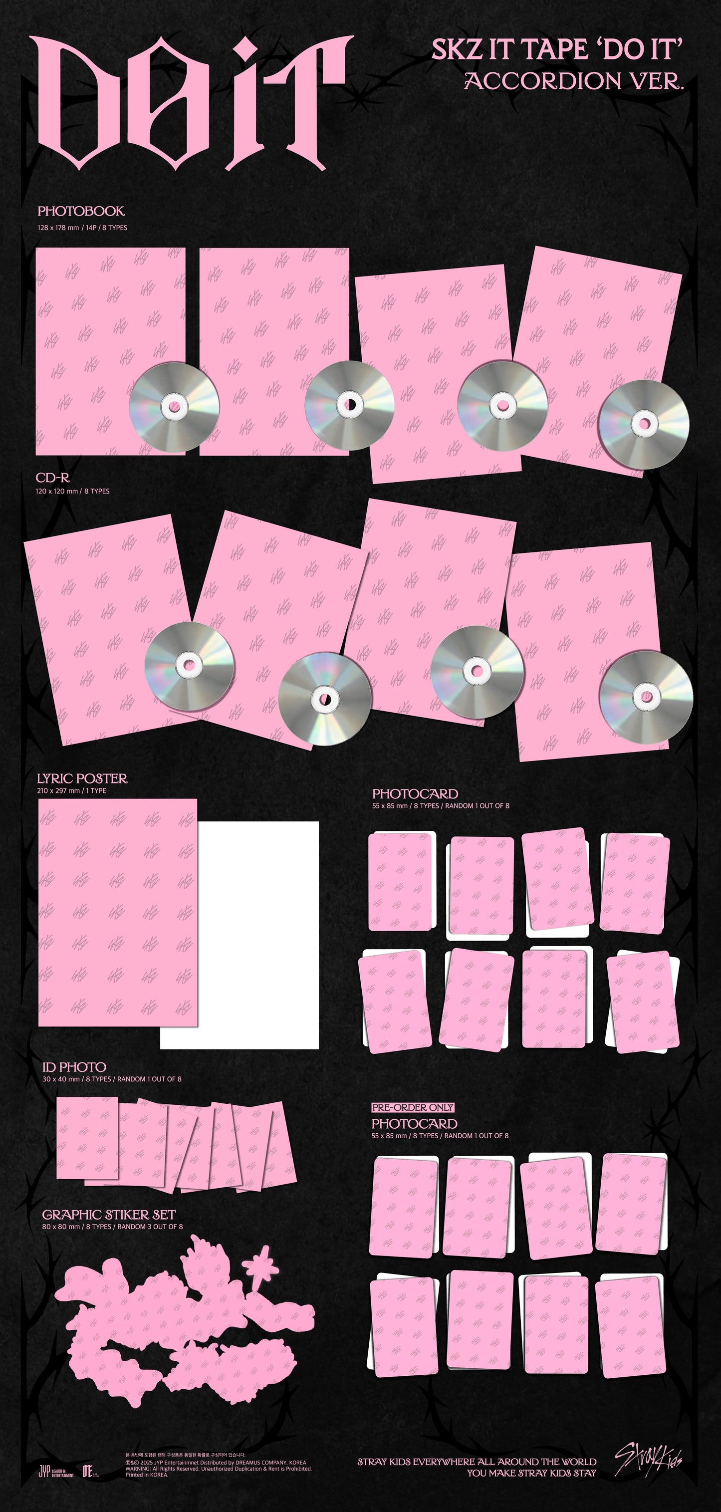 Stray Kids - DO IT (ACCORDION ver.) – Includes Aladin POB.