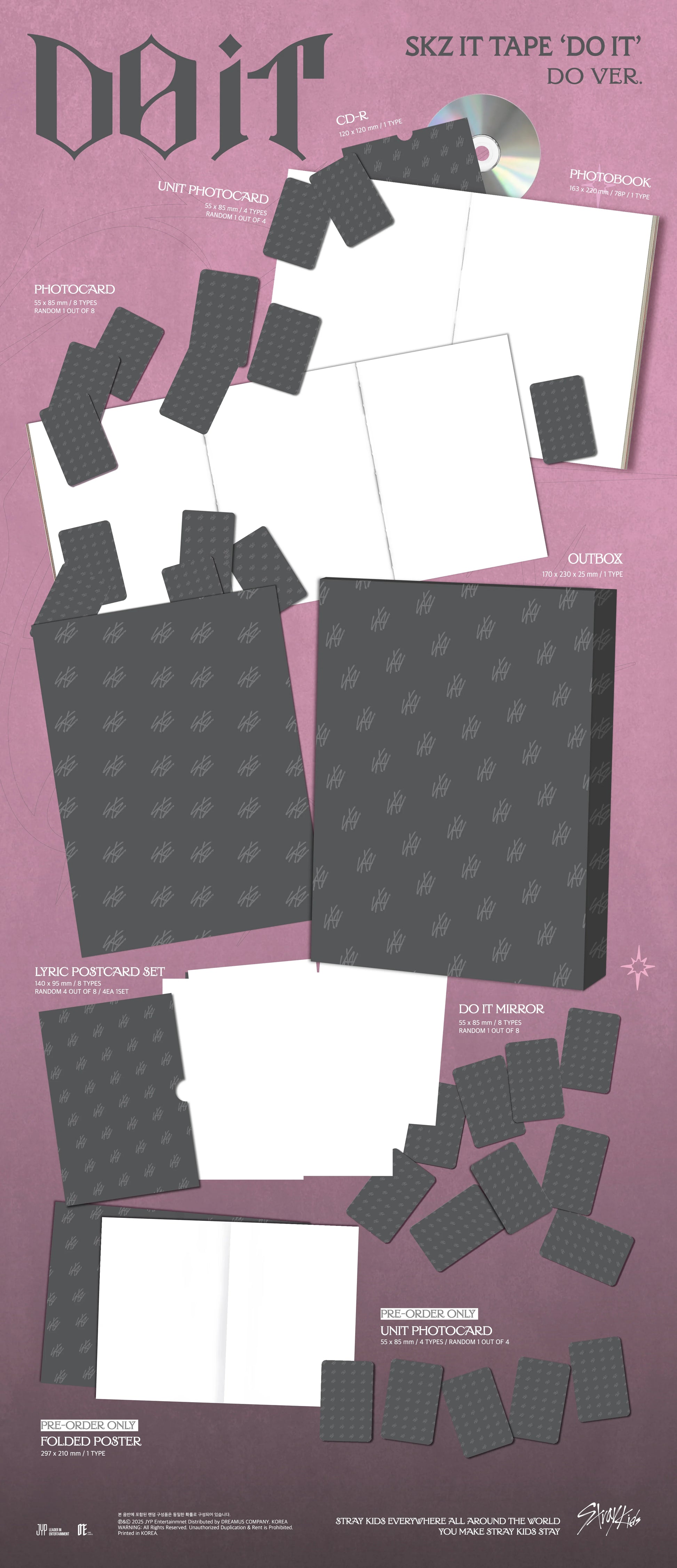 [Pre Order] Stray Kids - SKZ IT TAPE [DO IT] DO ver. – Includes POB.