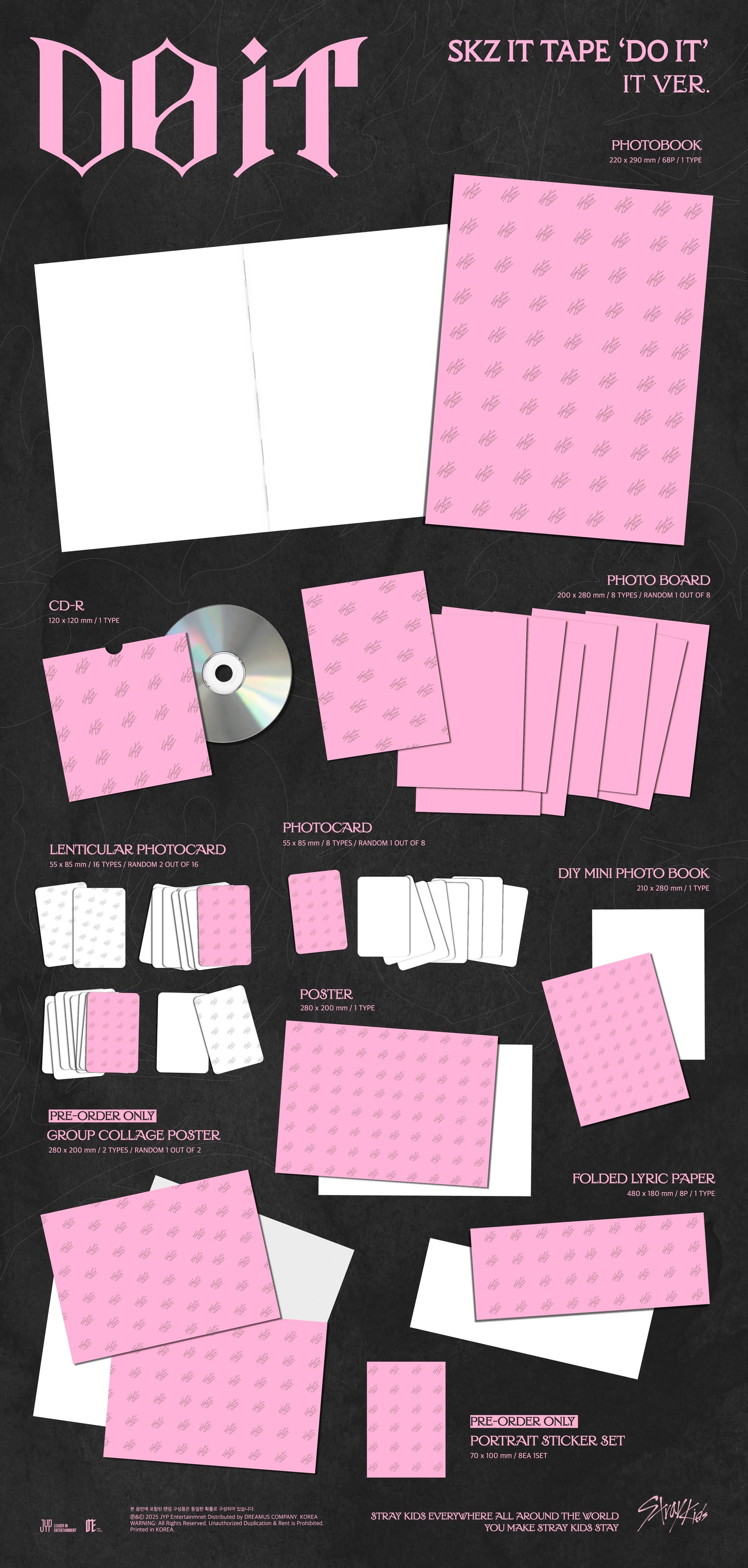 [Pre Order] Stray Kids - SKZ IT TAPE [DO IT] IT ver. – Includes POB.