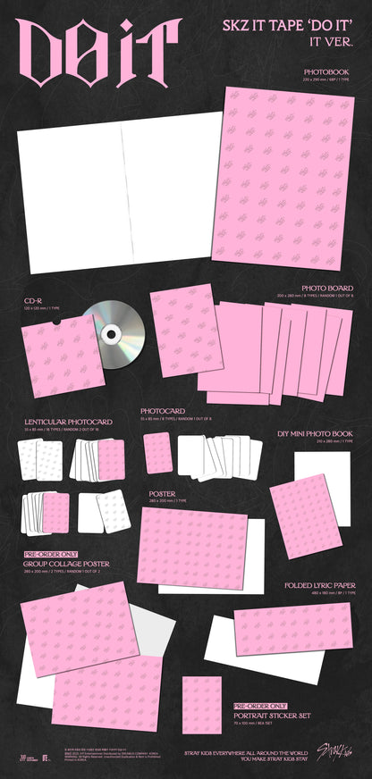 [Pre Order] Stray Kids - SKZ IT TAPE [DO IT] IT ver. – Includes POB.