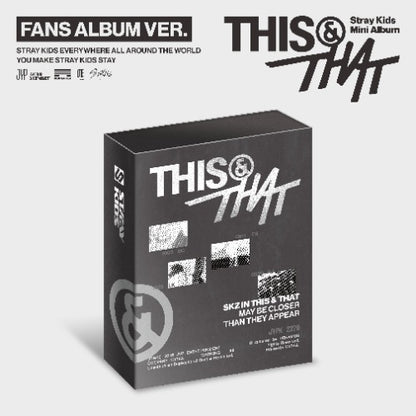 Stray Kids THIS and THAT FANS Album version official Kpop platform album preview