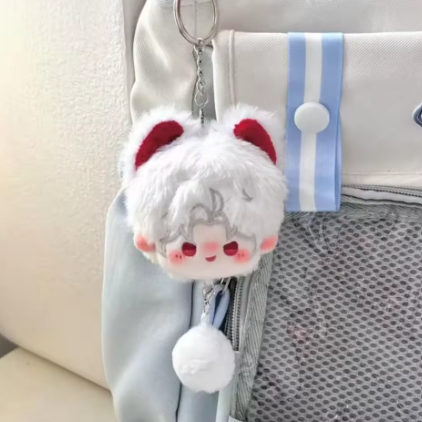 Sylus Love and Deepspace inspired cute plush bag pendant mini cotton keychain fan collectible Sylus character design preview