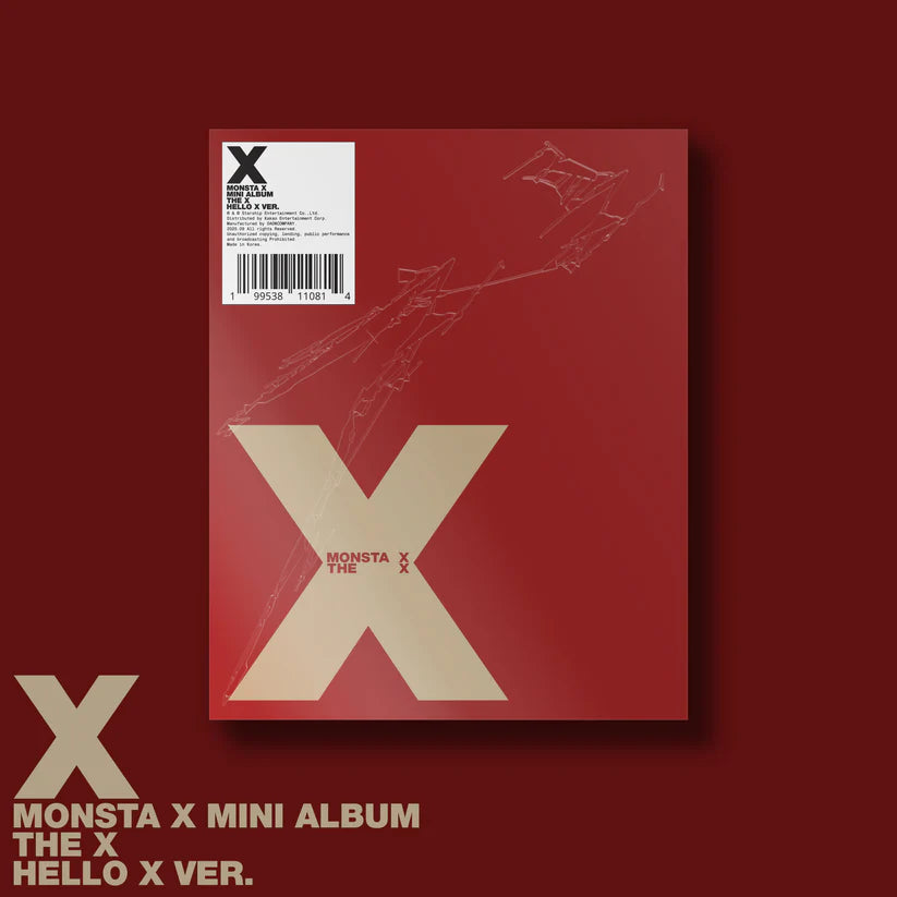 MONSTA X 13th Mini Album [THE X] (UNKNOWN X Ver. / UNDERDOG Ver. / HELLO X Ver. / XX Ver.).