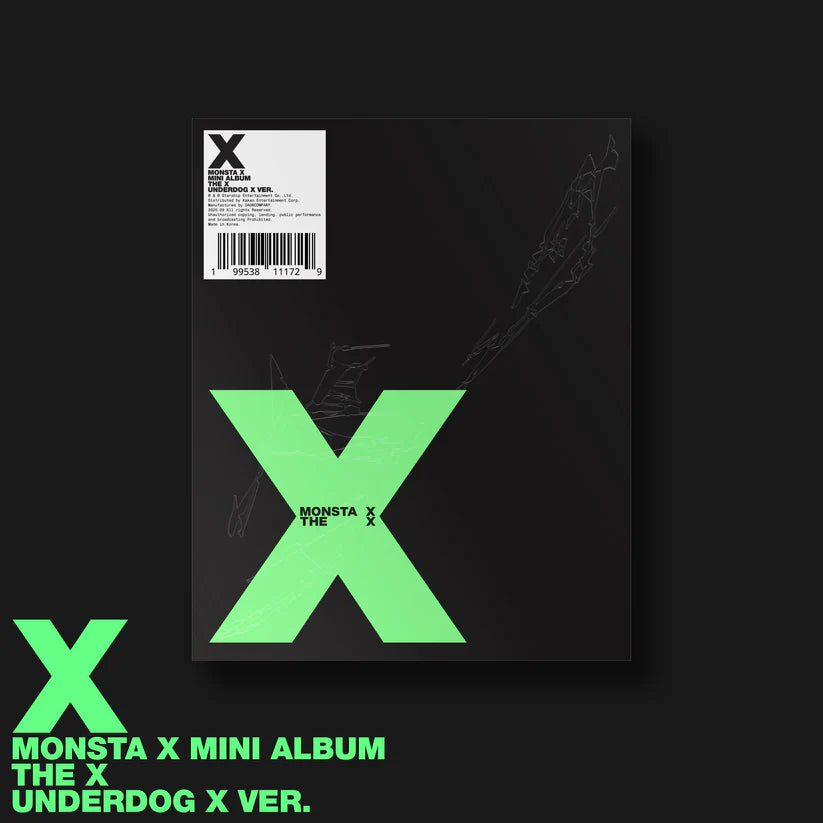 MONSTA X 13th Mini Album [THE X] (UNKNOWN X Ver. / UNDERDOG Ver. / HELLO X Ver. / XX Ver.).
