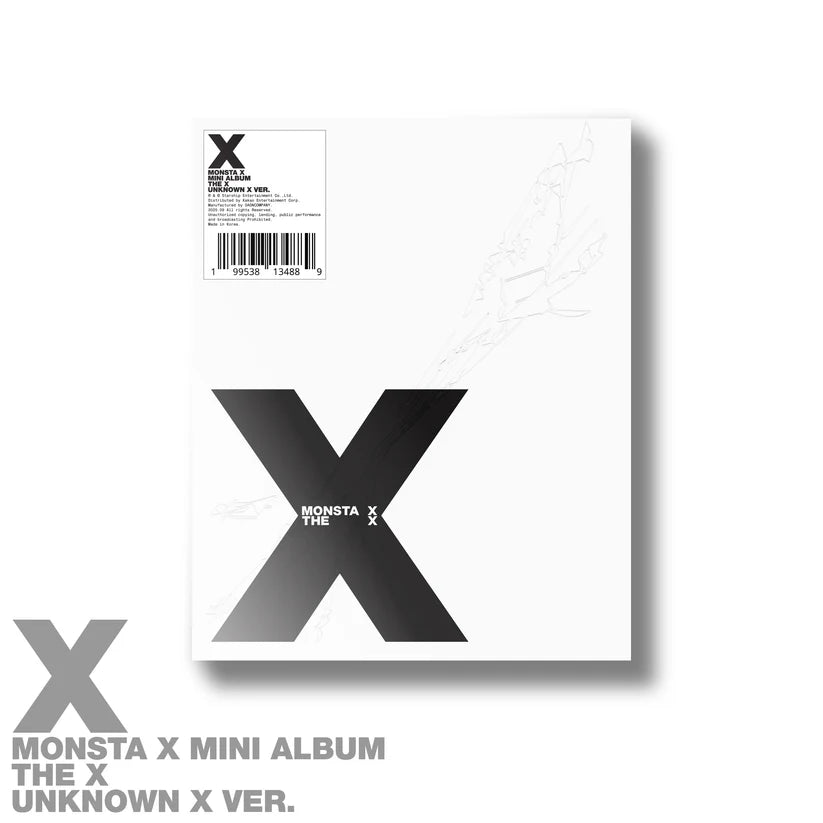MONSTA X 13th Mini Album [THE X] (UNKNOWN X Ver. / UNDERDOG Ver. / HELLO X Ver. / XX Ver.).