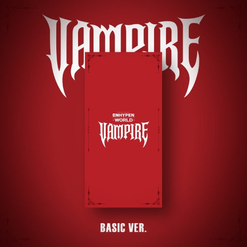 ENHYPEN WORLD COUPON CARD COLLECTION – Vampire Basic Ver. front packaging featuring themed vampire-style design and ENHYPEN branding.