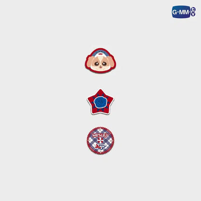 Wesley button cover set official GMMTV merchandise decorative acrylic shirt button accessories collectible character set