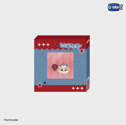 WESLEY charm necklace official GMMTV merchandise packaging box jewellery gift presentation
