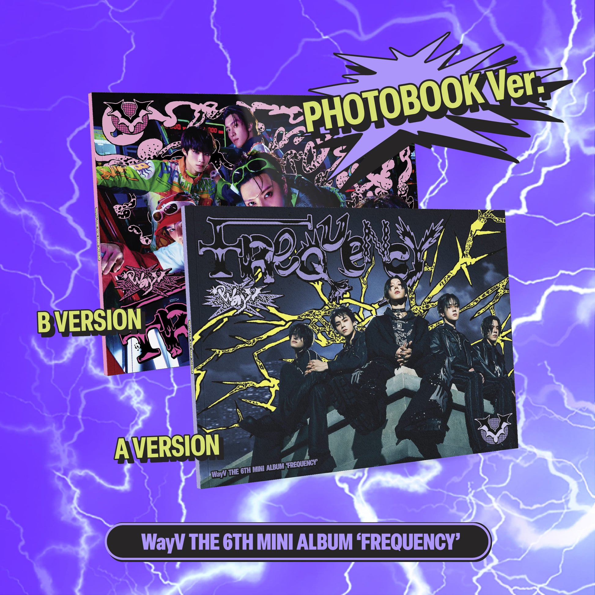 WayV FREQUENCY 6th Mini Album photobook version A and B covers K-pop album