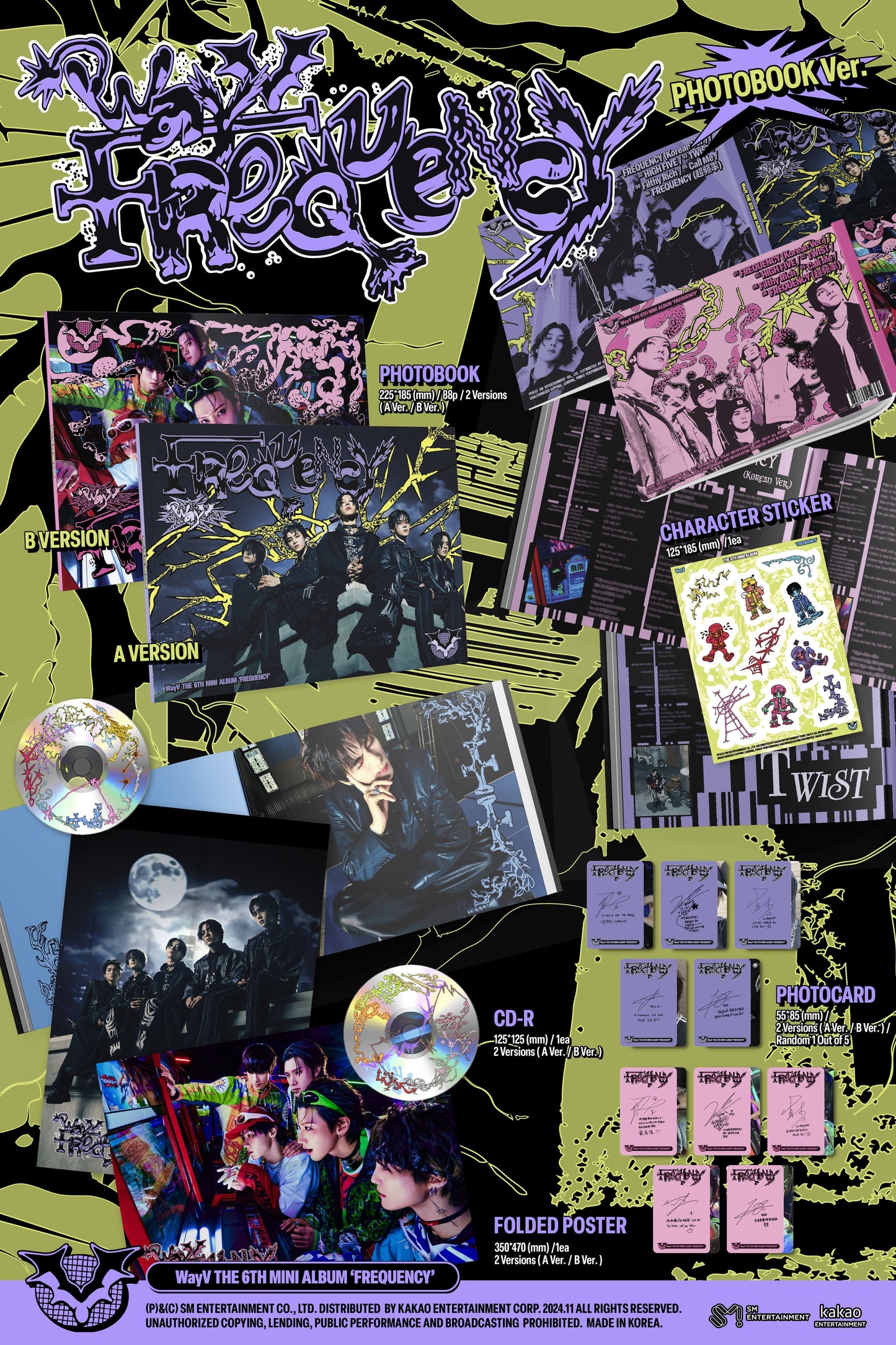 WayV FREQUENCY 6th Mini Album photobook version A and B covers K-pop album