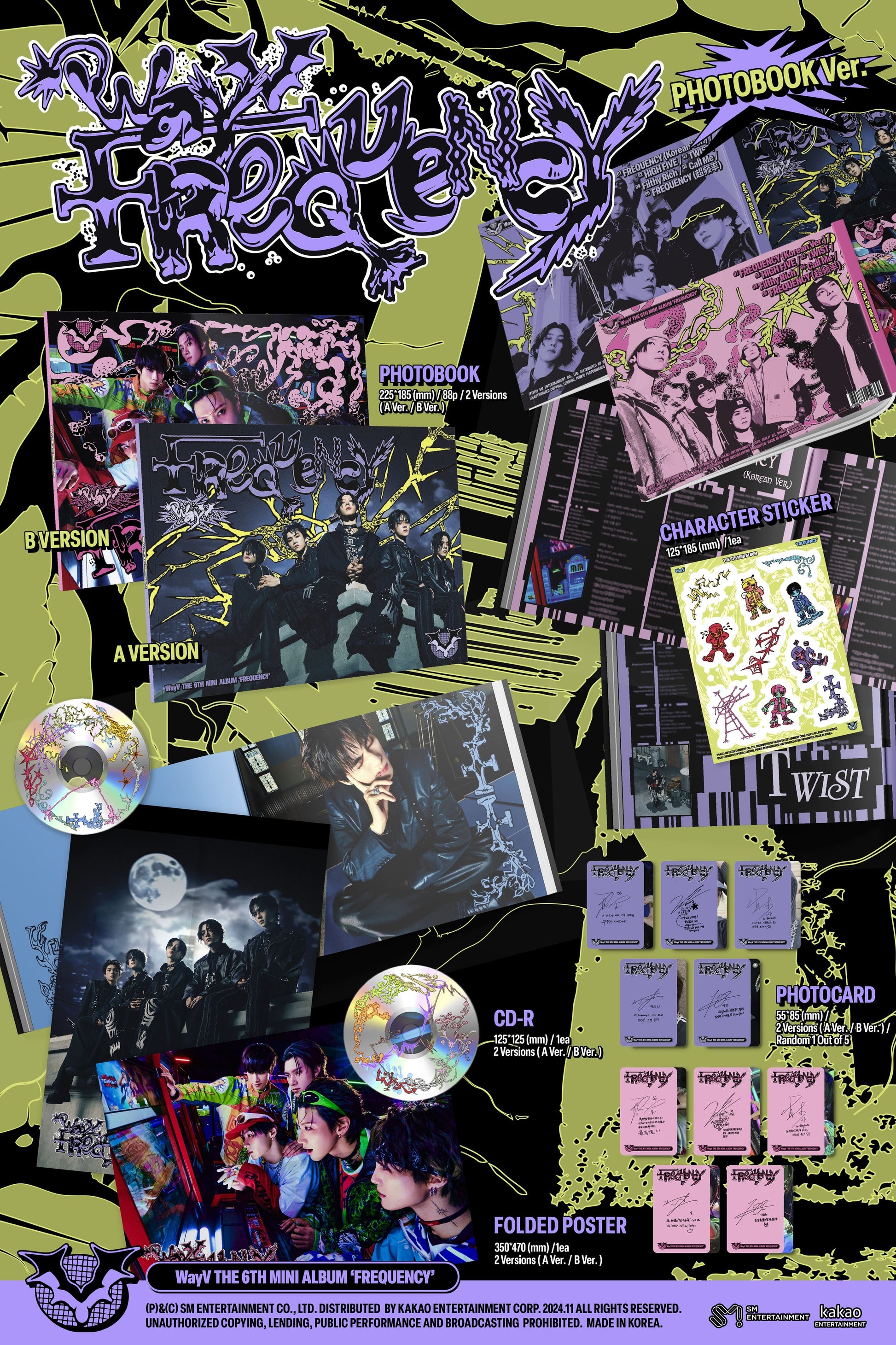 WayV FREQUENCY 6th Mini Album photobook version A and B covers K-pop album