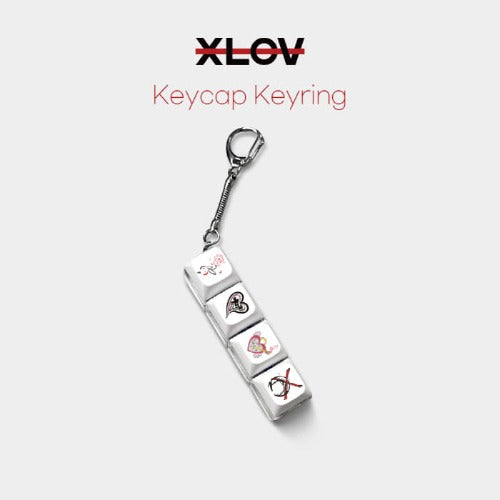 XLOV 2ND FAN FANMEETING [CLOXE 2U] Official MD Keycap Keyring – product title display with attached keycap keyring.