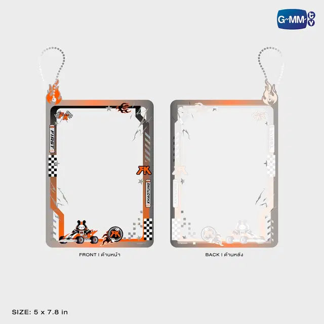 Yuzu Mumu postcard holder front and back view with size details official GMMTV collectible accessory