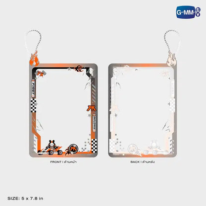 Yuzu Mumu postcard holder front and back view with size details official GMMTV collectible accessory