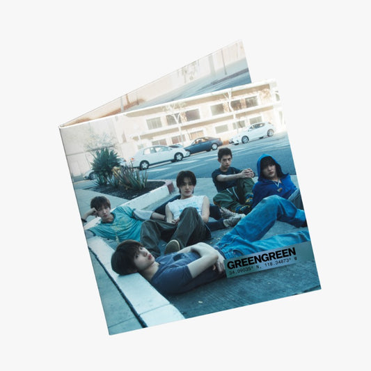 CORTIS GREENGREEN playextended Vinyl STREET Ver and Vinyl STUDIO Ver front cover preview official Kpop vinyl album