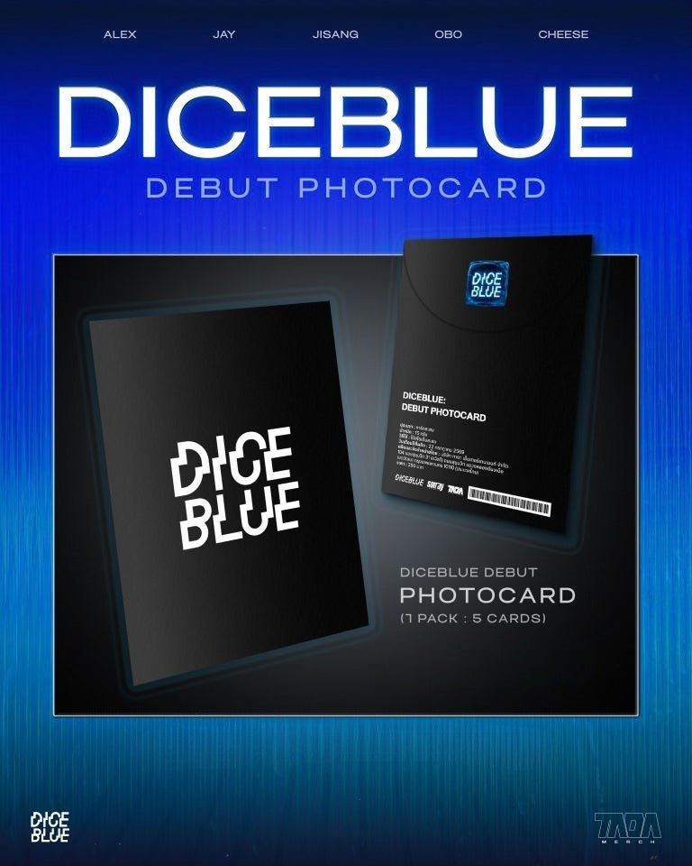 DICEBLUE Debut Photocard pack official T Pop merchandise collectible photocard release by DICE