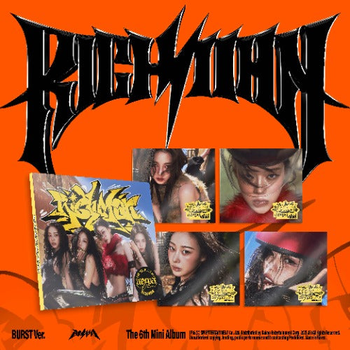 Front cover of aespa 6th Mini Album [Rich Man] BURST Version.