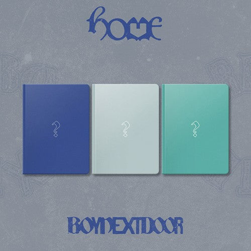 BOYNEXTDOOR HOME 1st studio album official K pop physical album preview showing Navigator Weaver and Bunker versions with preorder benefits