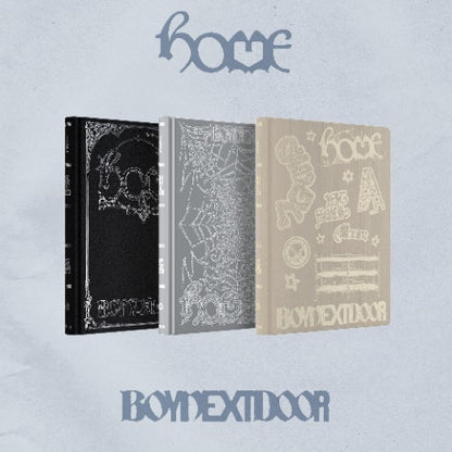 BOYNEXTDOOR HOME 1st studio album official K pop physical album preview showing Navigator Weaver and Bunker versions 