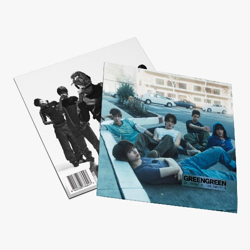 CORTIS GREENGREEN playextended vinyl album opened gatefold sleeve preview official Kpop vinyl release